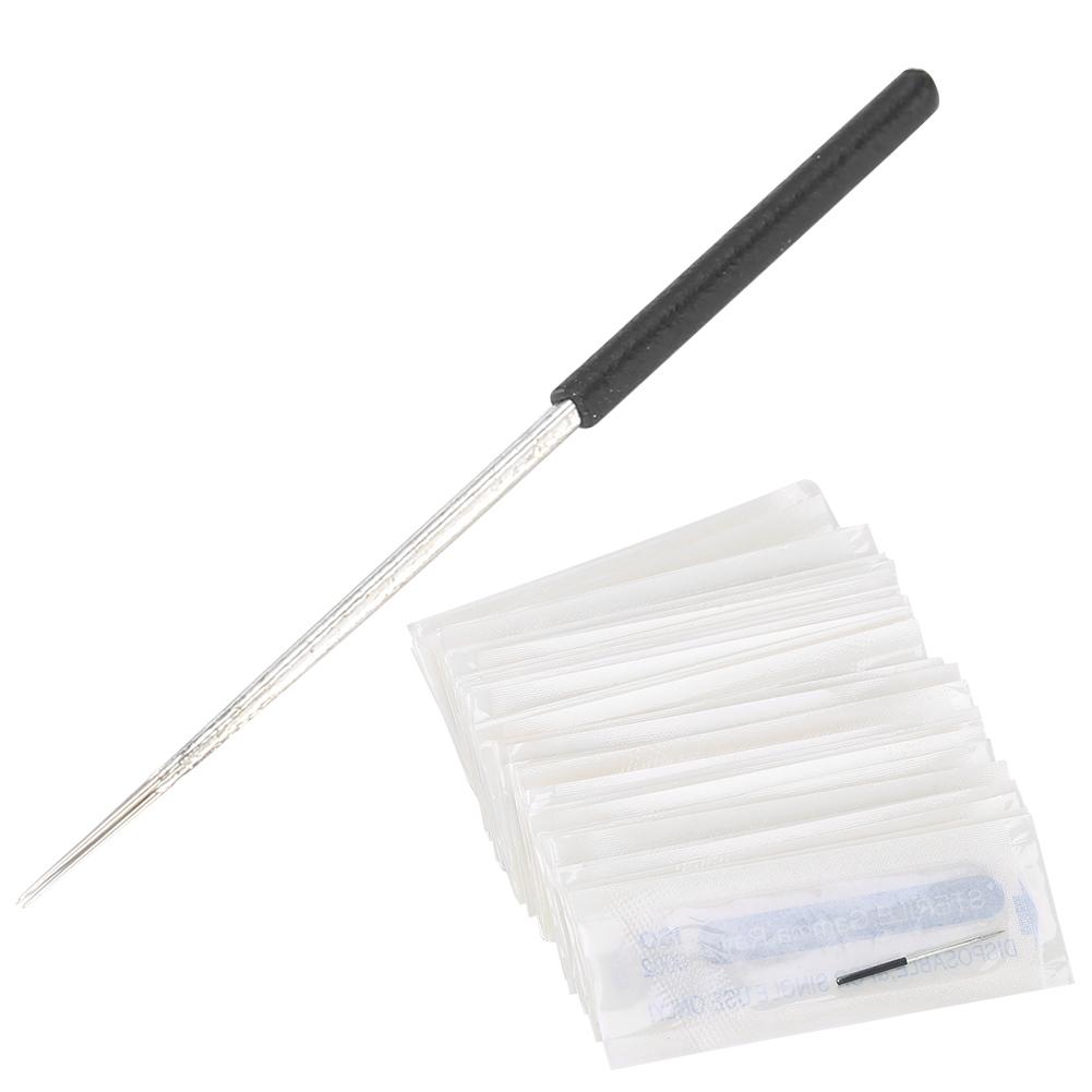 

50 шт. Удлиненная игла для татуажа Микроблейдинг Быстрое окрашивание Игла для татуажа бровей Аксессуар 5RS