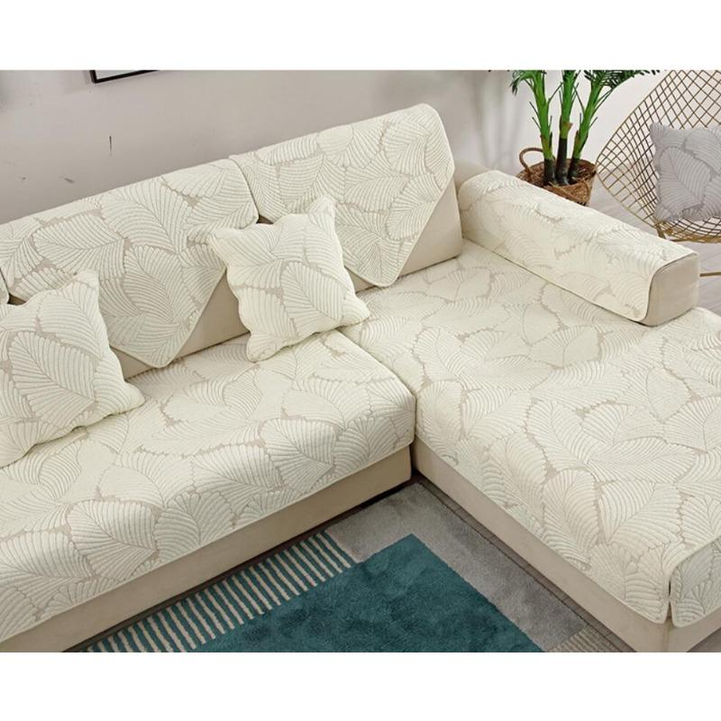 Fashionable And Simple Double-Faced Pure Cotton Sofa Cushion Four All Season universal Anti Slip And Dustproof Sofa Cushion