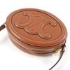 Great CELINE Shoulder Bag Cuill Triomphe Oval Purse Leather Leather Women 19860 Used