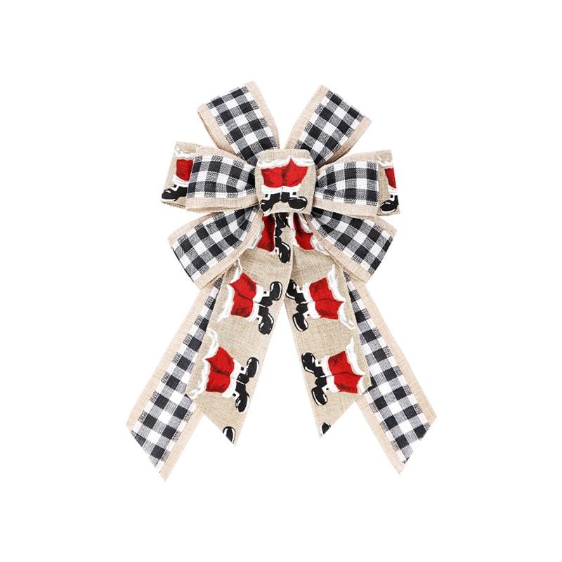 

Christmas Tree Topper Bow for Indoor Outdoor Party Decoration Holiday Wreath