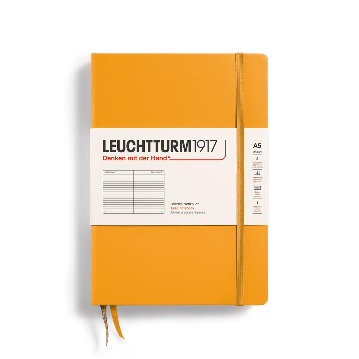 

Блокнот LEUCHTTURM1917 A5 Линованный Восходящее солнце 363388 Официальный импорт