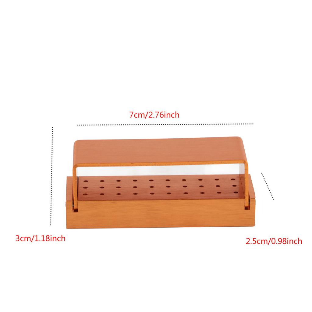 Aluminium Disinfection Box Case Dental Bur Burs Block Holder Autoclavable Dentist Tool Gold