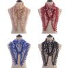 Women Triangle Scarf For Church Prayer Shawl Embroidered Lace Veil Floral Headcovering Tassel Veils Mantillas