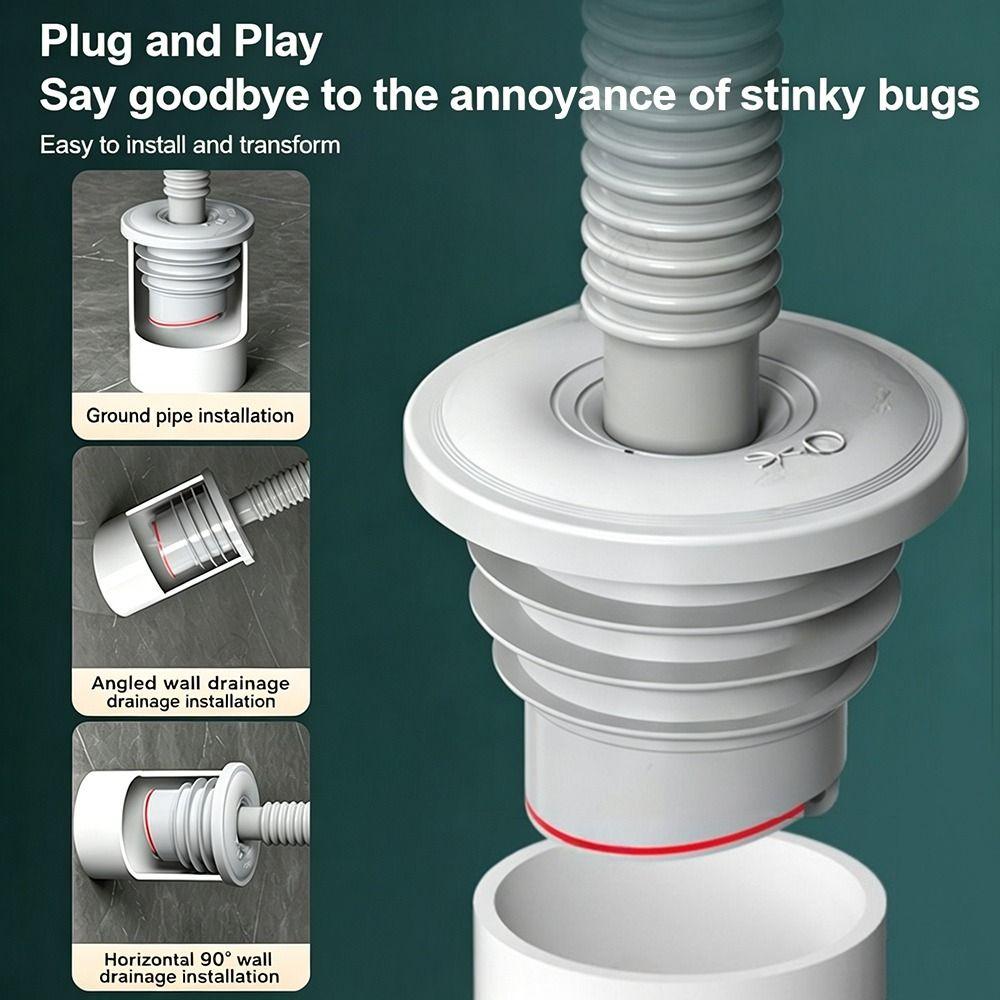 Silicone Water Drains Connector Anti-odor Leakage Protection Floor Drain Seal Ring Washing Machine Water Plug Kitchen Sink