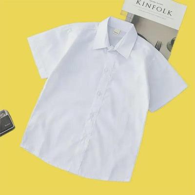 Camicie a maniche corte anti-piega e anti-restringimento per bambini: Bianco per Ragazzi, Bianco per Ragazze, Blu Unisex - Ideale per le Uniformi Scolastiche