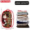 1Pcs Santa Claus Pop-Up Laundry Hamper Expandable Mesh Hamper Basket for Room Bedroom Bathroom Organization Contemporary Storage