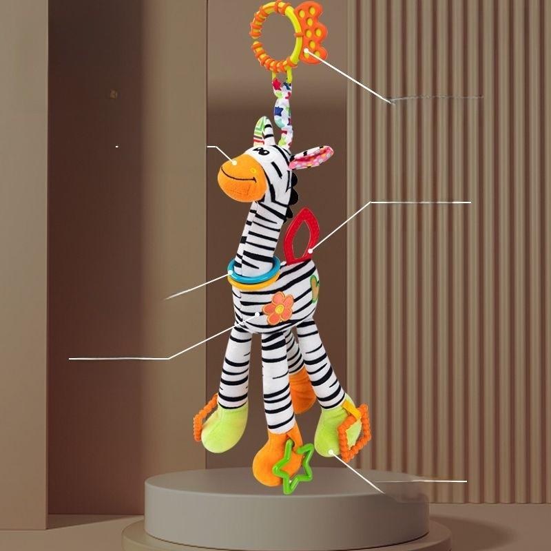Baby Carriage Rattle Toy With Lighted Features For Toddler Development And Entertainment