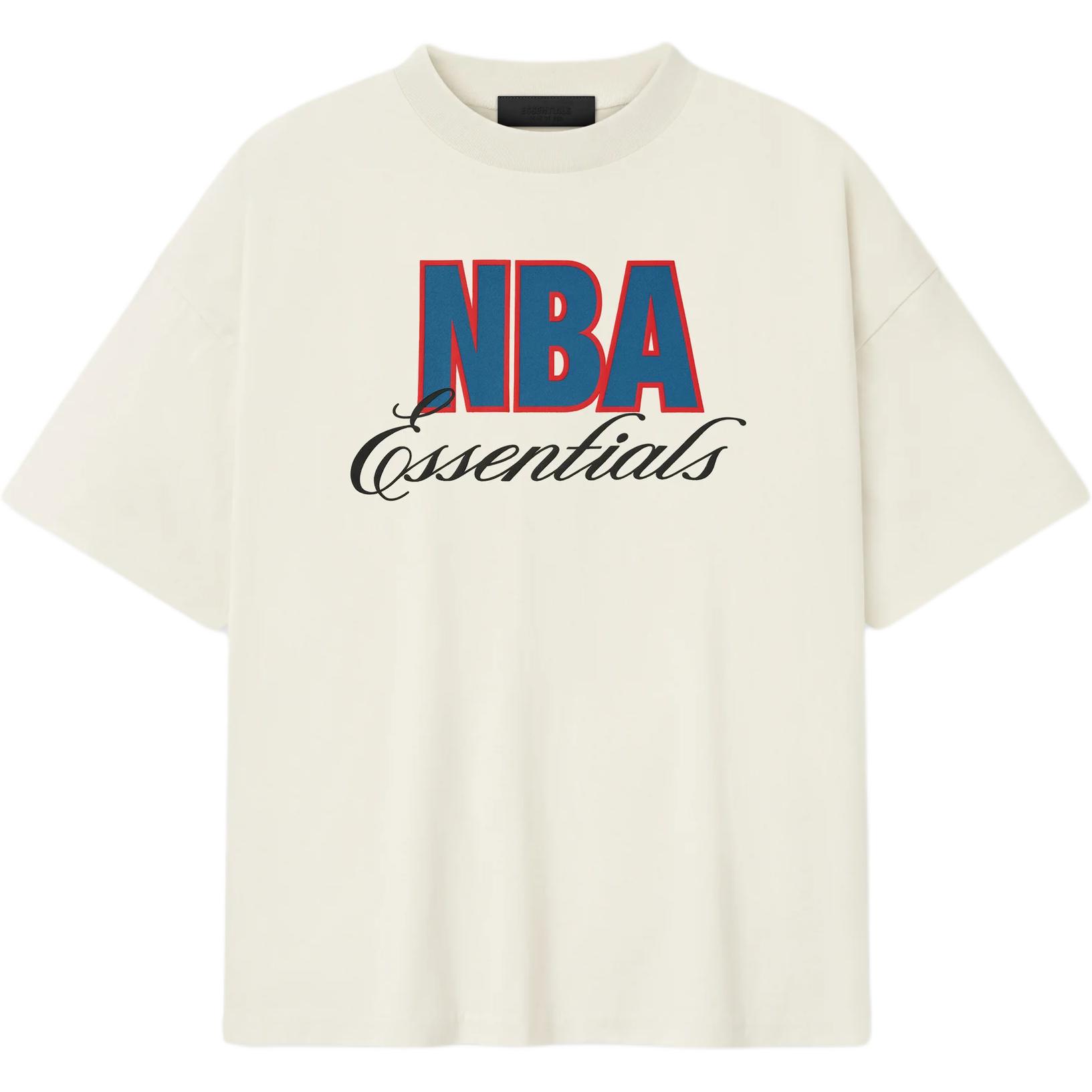 

Fear of God Essentials NBA 90s Tee Cream White Unisex Tops 125NB252202F L