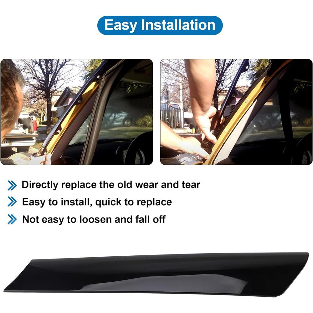 Right Front Windshield Post Trim Black 51137128158 For Mini Cooper R50 R52 R53