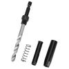 7pcs Spring Loaded Self Centering Drill Bit Set Black Coated Woodworking Drill Bit Set  DIY Projects