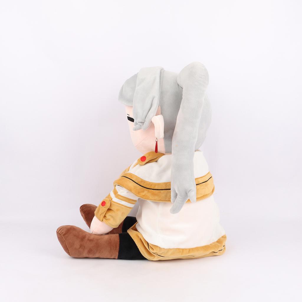 Peluche Frieren Oltre la Fine del Viaggio 75cm Cartone Animato Bambola di Peluche Extra Large Gadget Anime Morbido Riempito Regalo di Compleanno Natale per Bambini