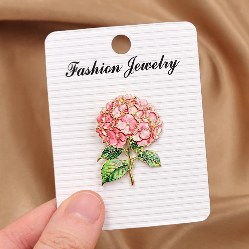 European & American Hydrangea Flower Brooch - Festival Gift Ornament Badge