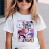 Kpop Demon Hunters Children's Clothing Short Sleeve T-shirt Cute Kpop Demon Hunters T Shirt Harajuku Tshirt for Boys Girls