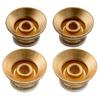 Musiclily Pro Inch Standard Reflector 2 2 for USA Les Top of Knobs, Volume, Tone, Paul/SG Guitars, Gold/Gold (Set 4)