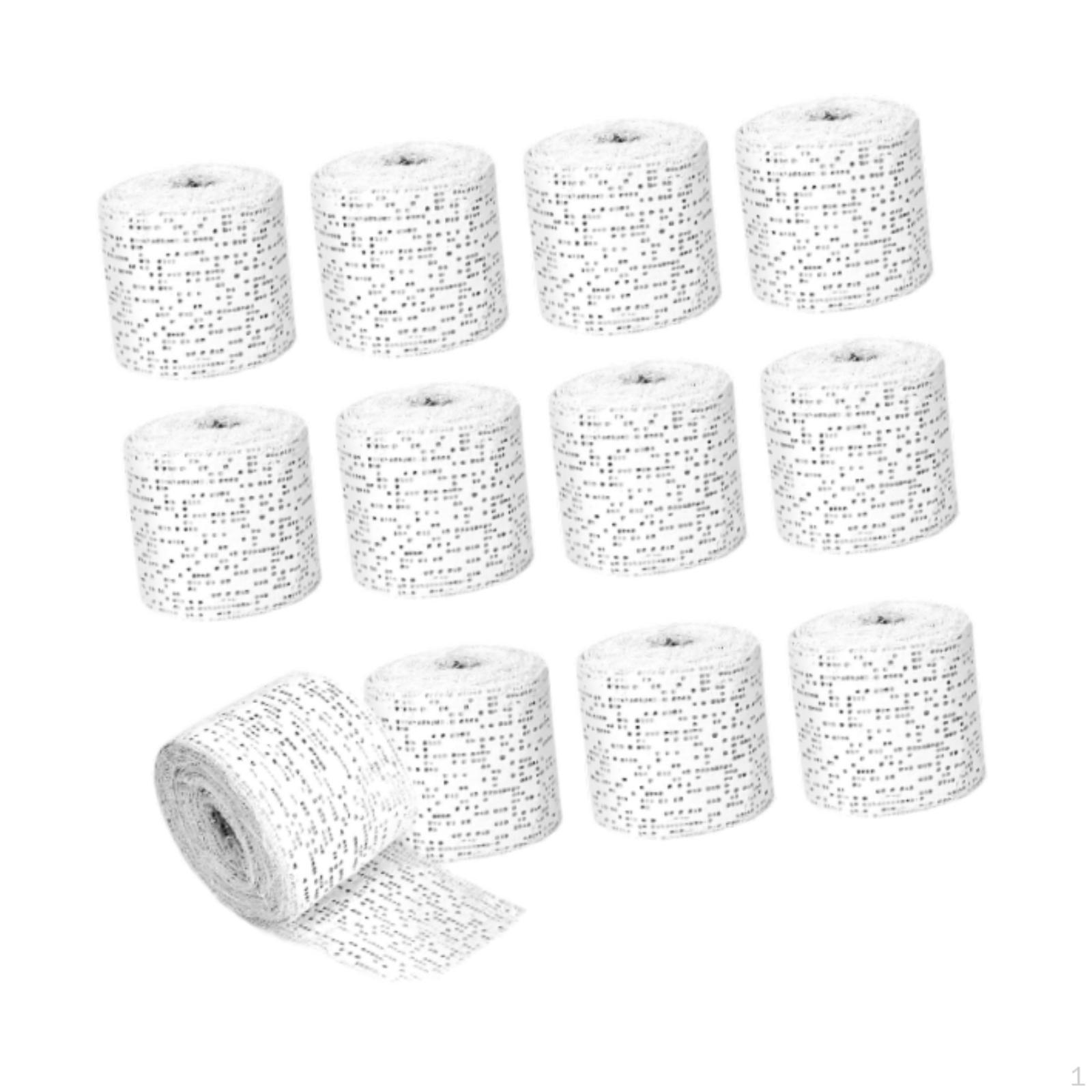 

12Pcs Plaster Cloth Gauze Bandages Rolls Total 106.30inch Long Soft Multi Functional Wrap