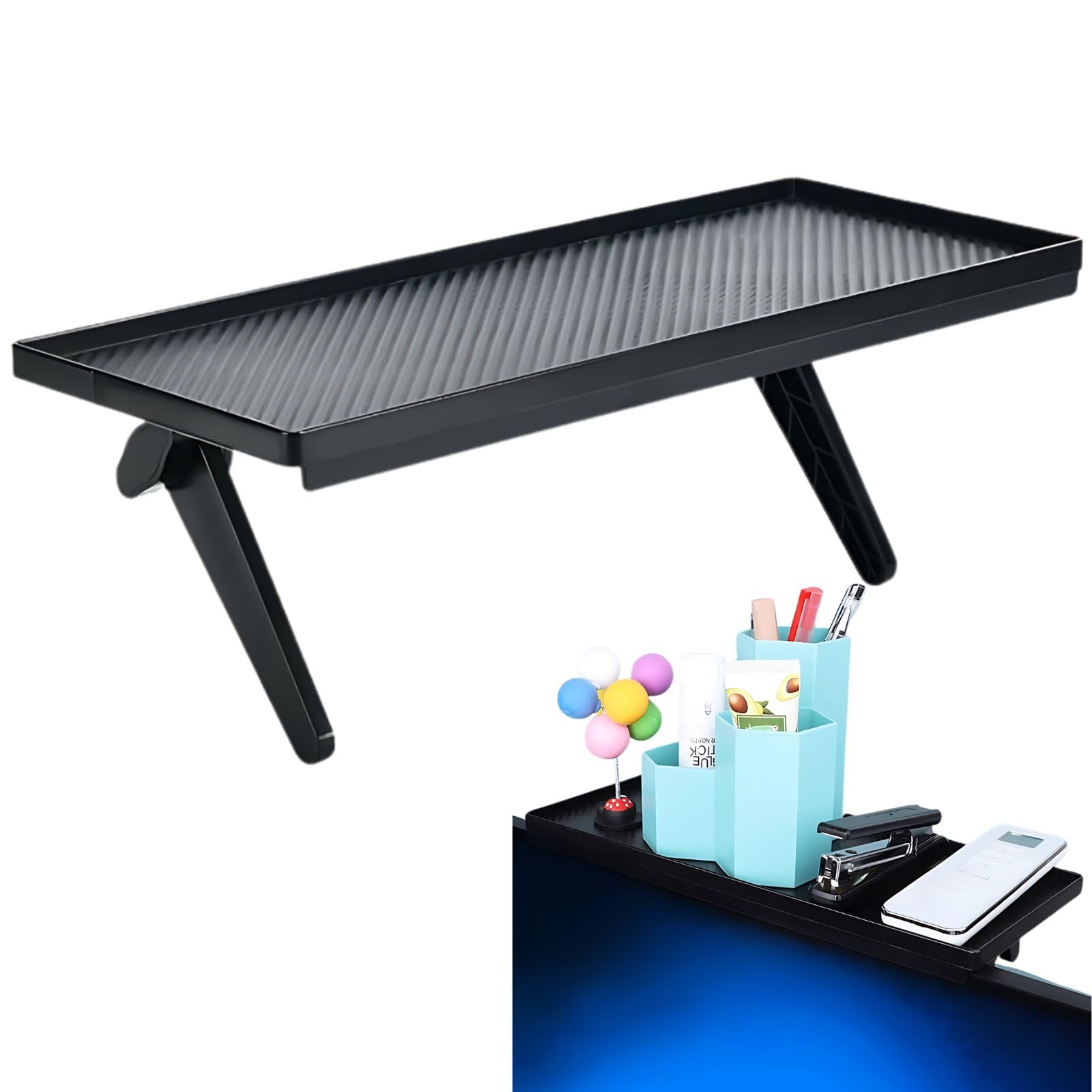 

HAPPY SUGAR Display Board Top Small Item Back Storage Remote Control Desk 5kg Load 30cm Top - Monitor/TV Shelf, Holder, Monitor/TV Rack, Holder,