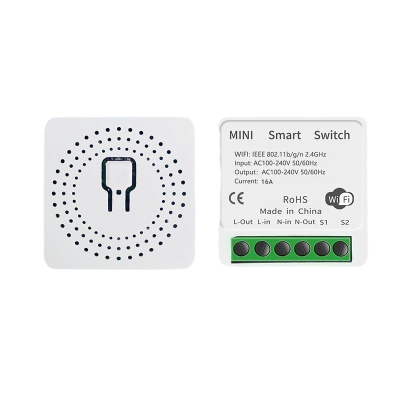 Mini Hidden Smart WiFi Switch with Voice & App Control for Concealed Installation