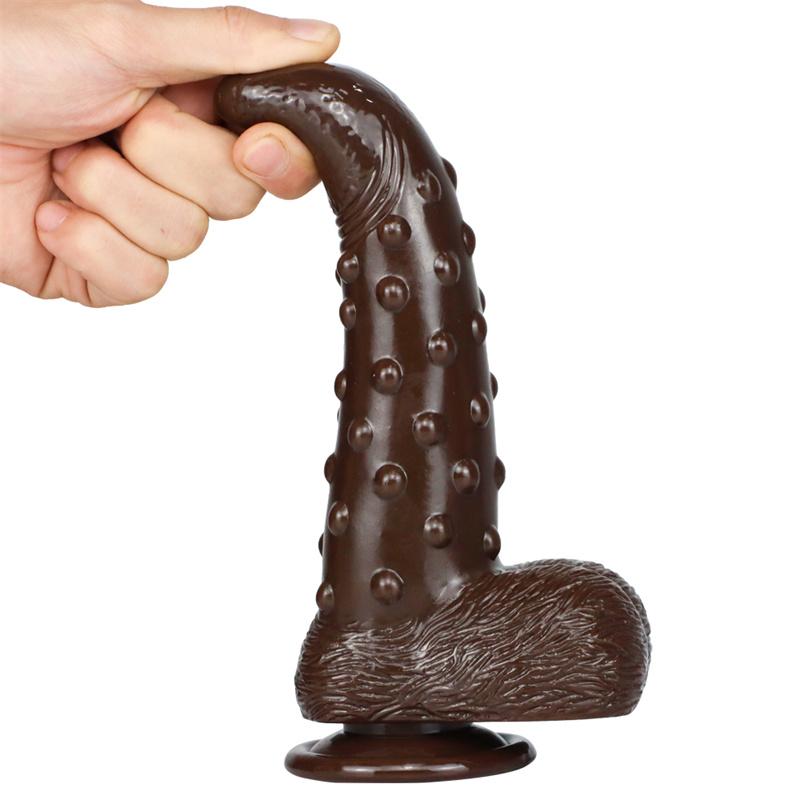 Female Artificial Corn Penis Crystal Transparent Dildo Adult Female Masturbation Stick