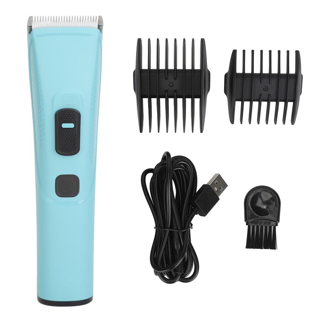 Electric Hair Clipper Fast Cutting USB Rechargeable Hair Grooming Trimmer with 2  Combs for Dai
