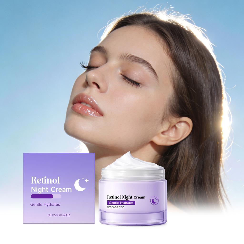 Moisturizing And Hydrating Cream, Retinol Night Cream, Long-lasting Moisturizing Facial Cream. Suitable For All Seasons.