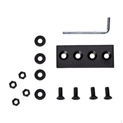 Sliding Barn Door Kit, Track Connector Plate with Screws, Durable Black Metal Heavy Duty Tools