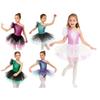 Compleet Ballet & Zeemeermin Danskostuum voor Meisjes: Asymmetrische Sleeveless Leotard met Tule Rok, Halloween & Optreden
