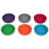 J1UL1N 6Pcs Soda Lid Covers Beverage Can Lid Multi-Color Beverage Can Protector Silicone Can Covers