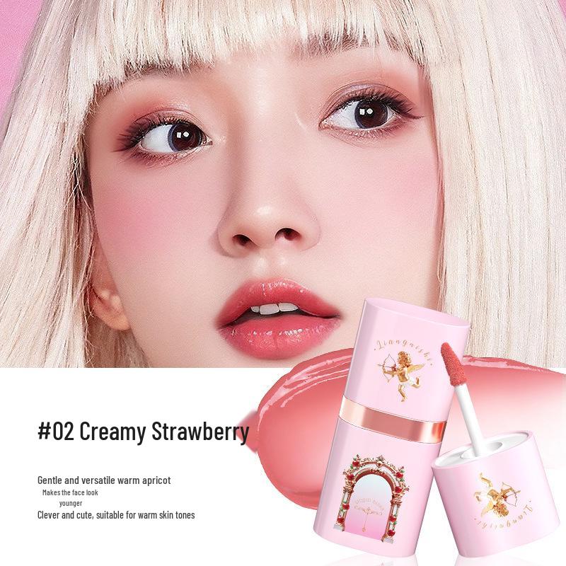 Liang Ni Shi Waterproof Matte Blush - Energetic Nude, Brightens and Enhances Complexion.