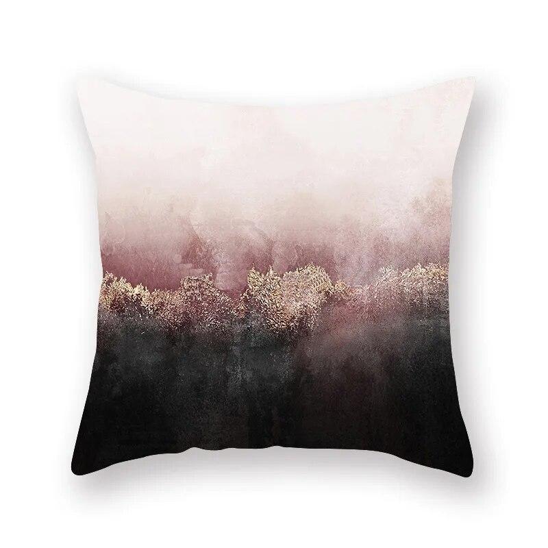 Nordic Simple Pink Geometric Printing Pattern Cushion Cover Home Living Room Sofa Decorative Pillow Pillow Cover 45*45cm
