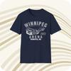Men's and Women's T-shirts Throwbackmax Winnipeg Arena 1972 Classic Cut Hockey T-Shirt - Winnipeg Jets