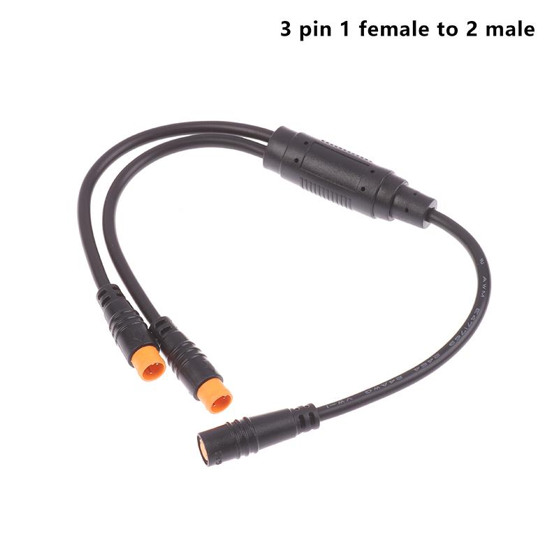 E-Bike Signal Sensor Waterproof Y-Splitter 1T2 3 Pin Connector Cables Sensor For Bafang Electric Scooter Bicycle Cord Parts