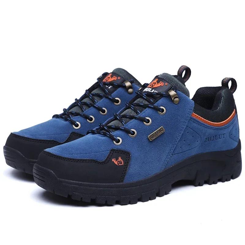 Wanderschuhe Herren Outdoor Schnürschuhe Rutschfest Dicksohlige Kampfstiefel Herren Langlebig Atmungsaktiv Lässige Stiefeletten Herren