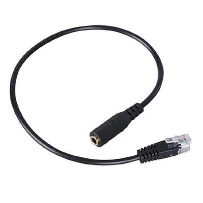 Office Headsets Conversion Cable RJ9 To 3.5mm Adapter Plug And Play Function Durability PVC Coating Enhances Voice Clarity