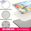 Cute Pokemon Squirtle Beach Scene Print Doormat Anti-slip Absorbent Floor Mat for Home Entrance Bedroom Living Room Decor