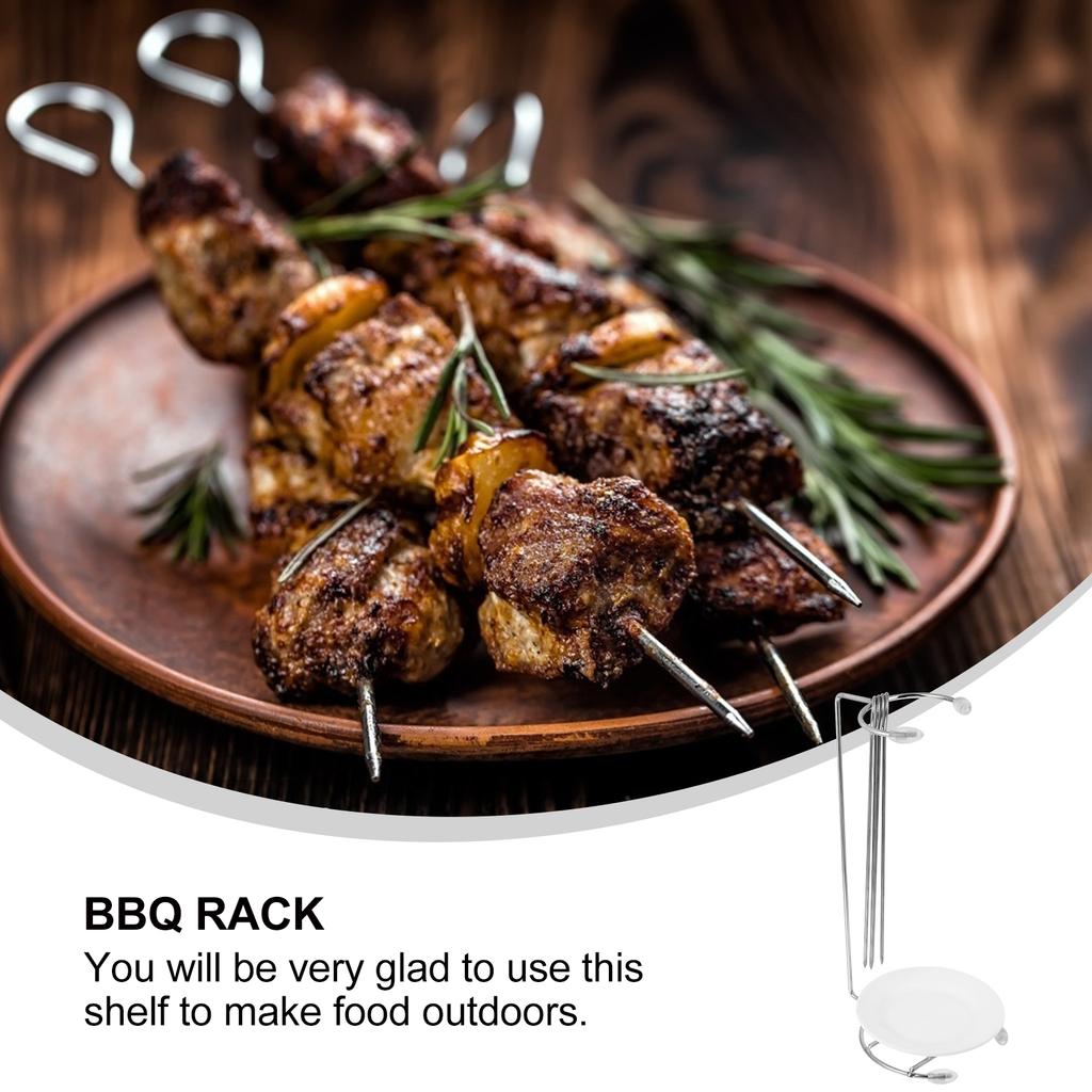 Outdoor Grillspieß mit Halter Bratenrost BBQ Hängend Xiang Edelstahl