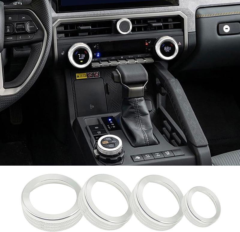 Aluminium-Knopfblenden für 2024-2025 Toyota Tacoma Klima & Audio