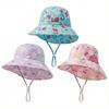 Side net fabric children's sun hat with side mesh, export sun hat, sun protection shawl hat, large brim