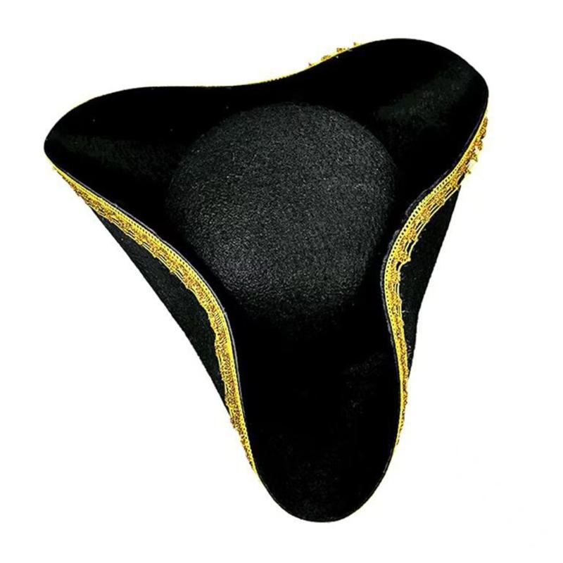 Cappello da Pirata Caraibico Regolabile Unisex Cappello con Emblema del Teschio Cappello da Pirata Cappello da Costume per Feste in Costume e Giochi di Ruolo