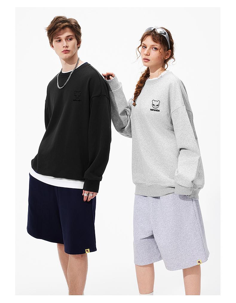 Hello Hipanda, Panda Versatile Fashion Couple Round Neck Hoodie