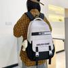 Schoolbag Junior high school student schoolbag Japanese small fresh dopamine girl ins college style simple contrasting color backpack