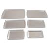 Korean Style Stainless Steel Square Serving Trays, 2-Pack