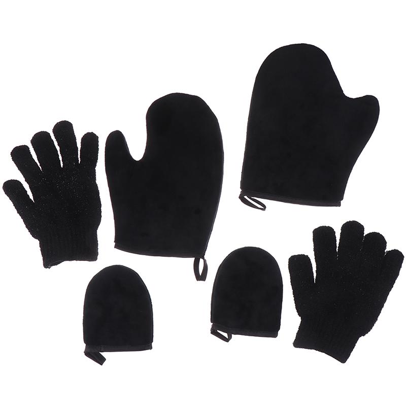 3 Stück Körperreinigungshandschuh Wiederverwendbarer Körper Selbstbräuner Applikator Bräunungshandschuhe Creme