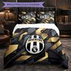 Set Lenzuola Juventus FC Modello 3 Pezzi Morbida Copripiumino in Microfibra con Federe per Camera da Letto