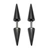1 Pair Stud Earring Fine Workmanship Women Accessories Portable Unisex Double Rivet Spike Earrings for Pub