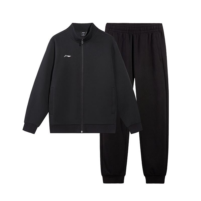 

Li Ning Дышащий Простой Универсальный С круглым вырезом Удобный Кардиган Свитшот Комплект Мужской свитшот AWEV069-1 XL