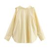 Women's Casual Loose Poplin Shirt & Pants Set - European & American Hot Style Fashion