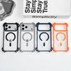 Rüstung Stoßfest Transparent Handyhülle Für Für Iphone 17 16 15 14 13 12 Pro Max Für Magnetisches Kabelloses Laden Rückseite