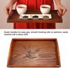Wooden Wood Serving Tray With Handle Tea Serving Tray Chinese Style Food Tray  Breakfast Serving