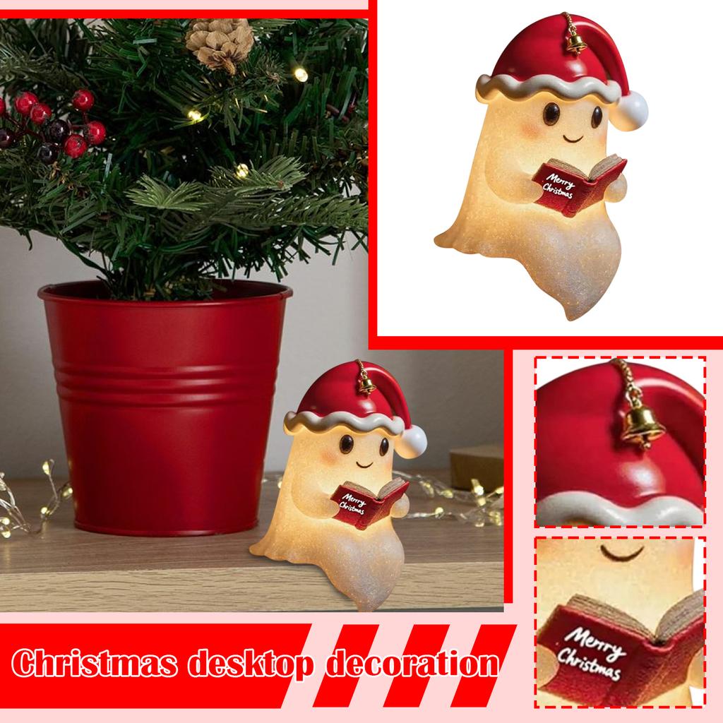 Ghosts Christmas Hat Cute Ghosts Reading Light, Reading Nightlight
