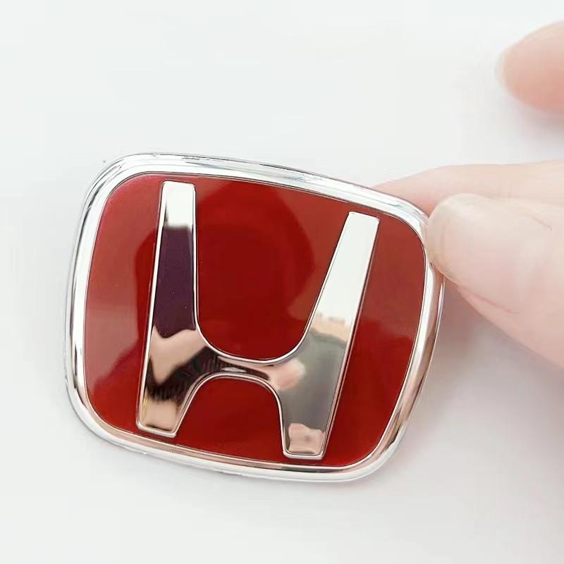 AAAHS1 Car Steering Wheel Emblem H-Sticker For Honda Civic Accord City CRV Jade Fit Odyssey Hybrid Red Black Blue Interior Modification